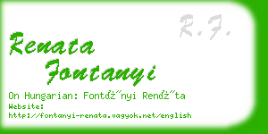 renata fontanyi business card